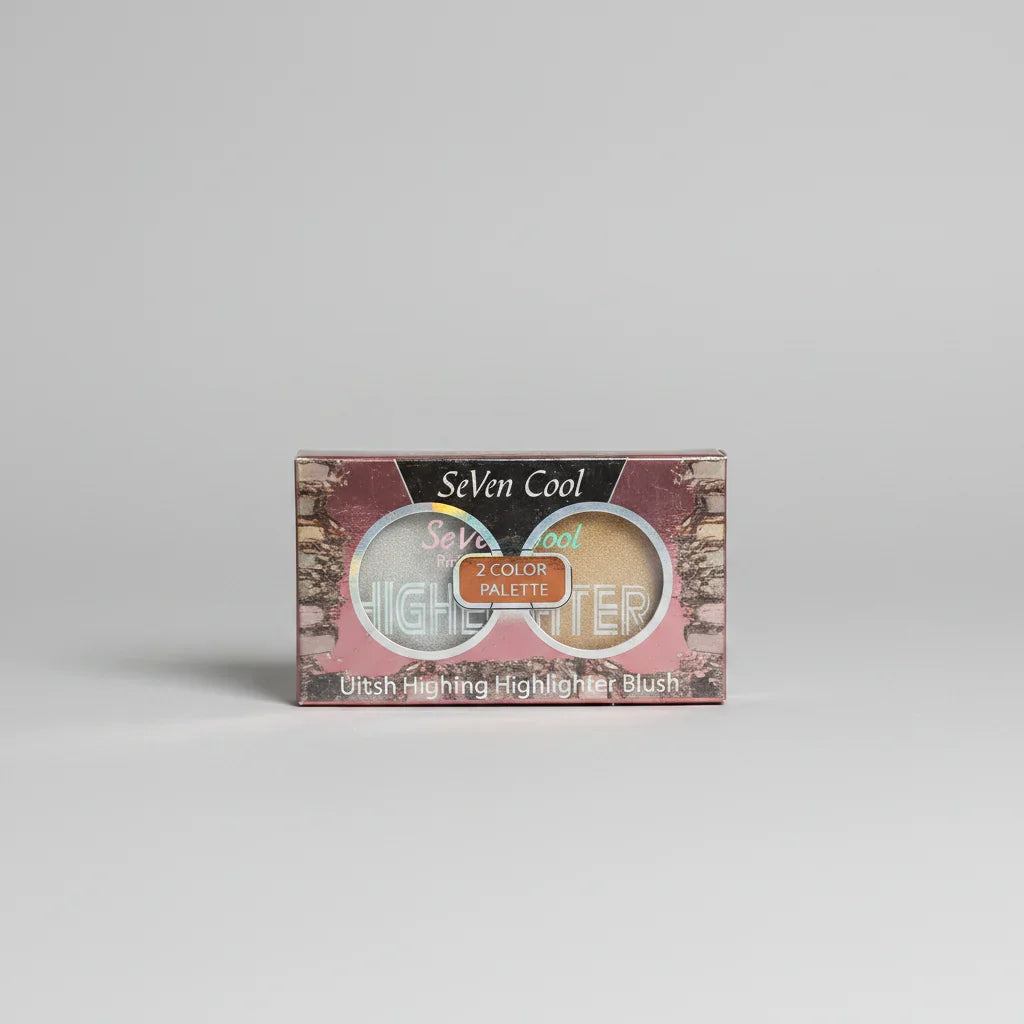 Seven Cool 2-Color Pro Palette Highlighter & Blush - Buy Online in Pakistan at Cosmia.pk