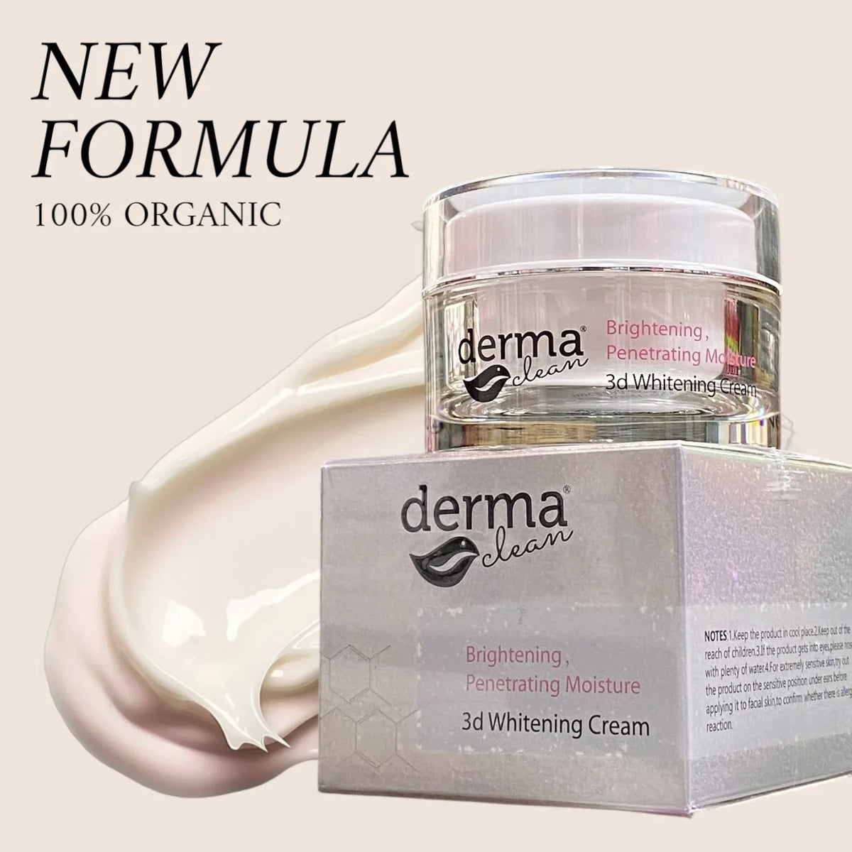 Derma Clean 3D Whitening Brightening Penetrating Moisture Cream - 30g - Buy Online in Pakistan at Cosmia.pk