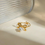 Forever Bow pearl charm RING - Buy Online in Pakistan at Cosmia.pk