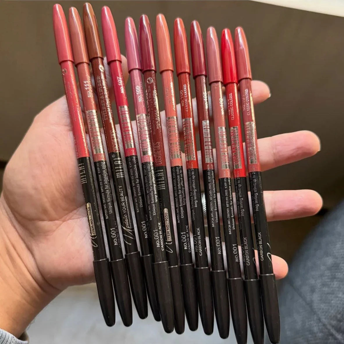 2in1 Lip & Eye Liner Pencils - 12PCS - Buy Online in Pakistan at Cosmia.pk