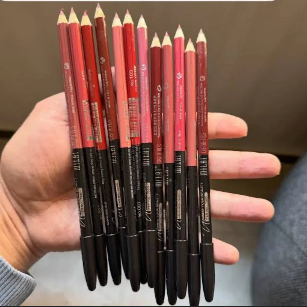 2in1 Lip & Eye Liner Pencils - 12PCS - Buy Online in Pakistan at Cosmia.pk