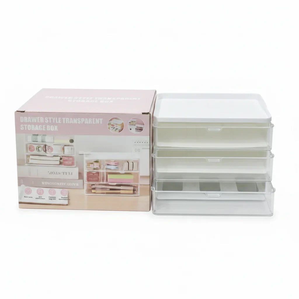 Drawer Style Transparent Storage Box - Buy Online in Pakistan at Cosmia.pk
