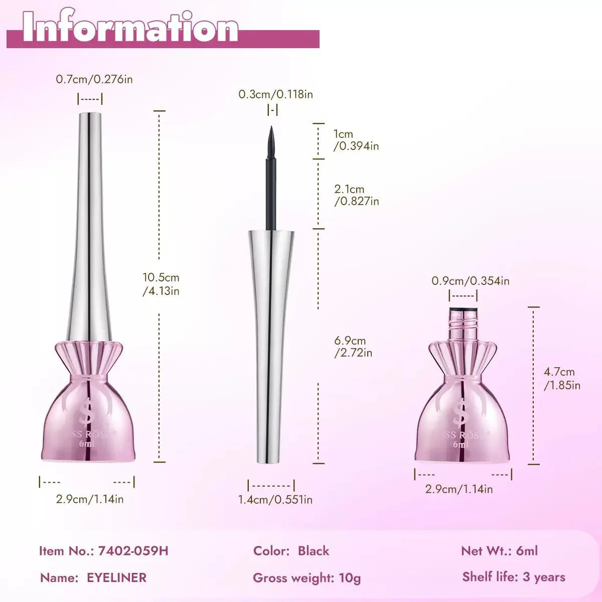 Miss Rose Waterproof Dollee Eyeliner - Buy Online in Pakistan at Cosmia.pk