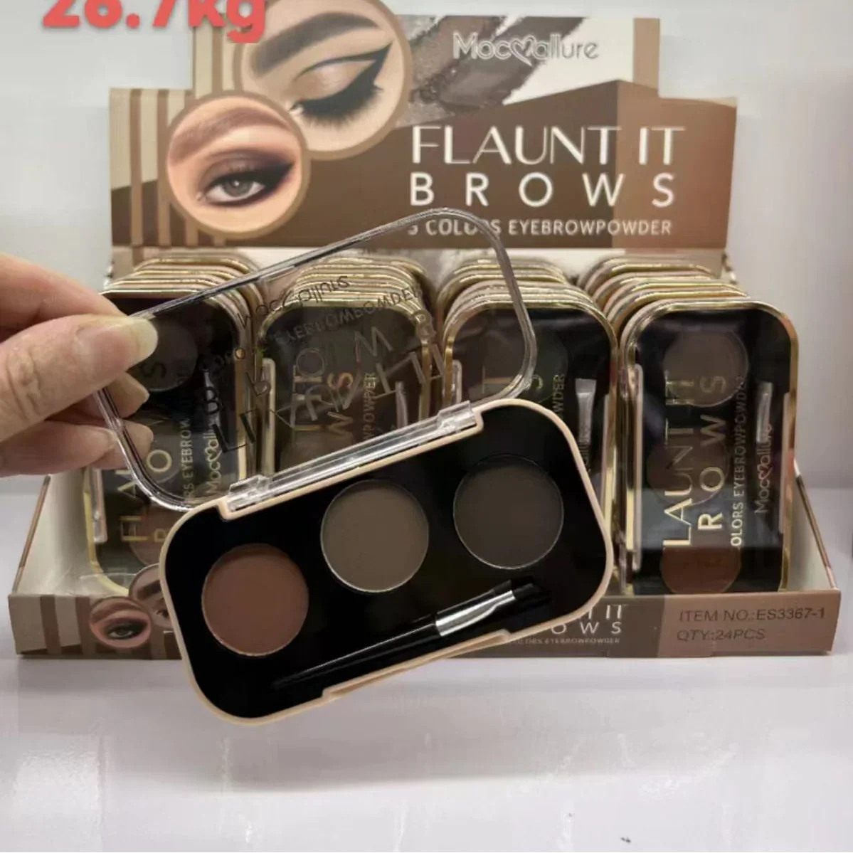 Mocallure Flaunt It Brows 3 Colors Eyebrow Powder palette - Buy Online in Pakistan at Cosmia.pk