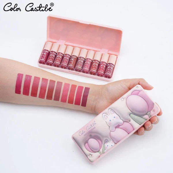 Color Castle Mini Matte LipGloss 10‑in‑1 Pack - Buy Online in Pakistan at Cosmia.pk