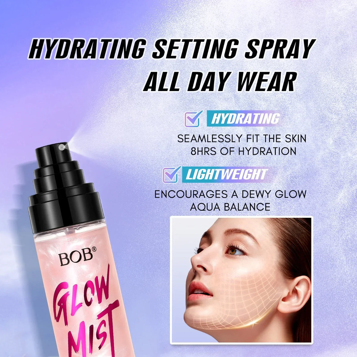 Bob Glow Mist Hydrating Setting Spray - 100ml - Buy Online in Pakistan at Cosmia.pk