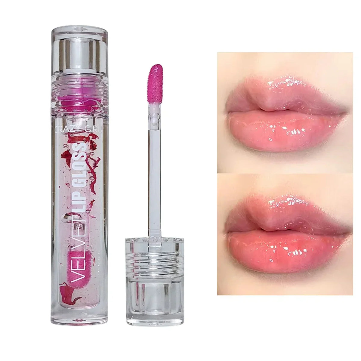 Crazy Girl Transparent Velvet Lip Gloss - Buy Online in Pakistan at Cosmia.pk