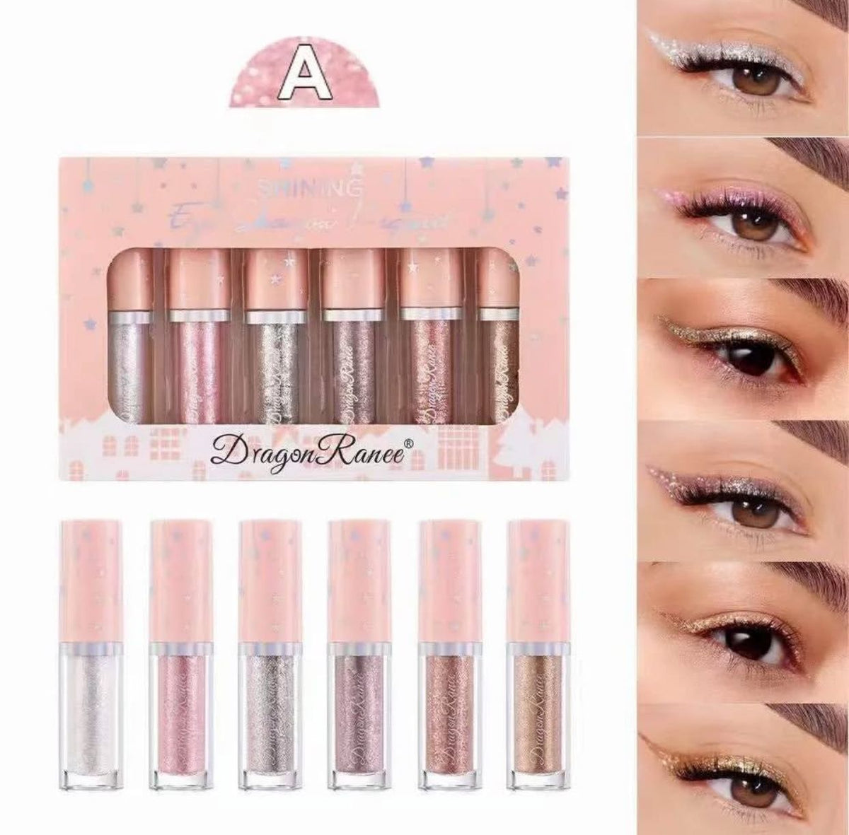 Dragon Ranee Liquid Eyeshadow + Eyeliner 6pc Pack - Buy Online in Pakistan at Cosmia.pk
