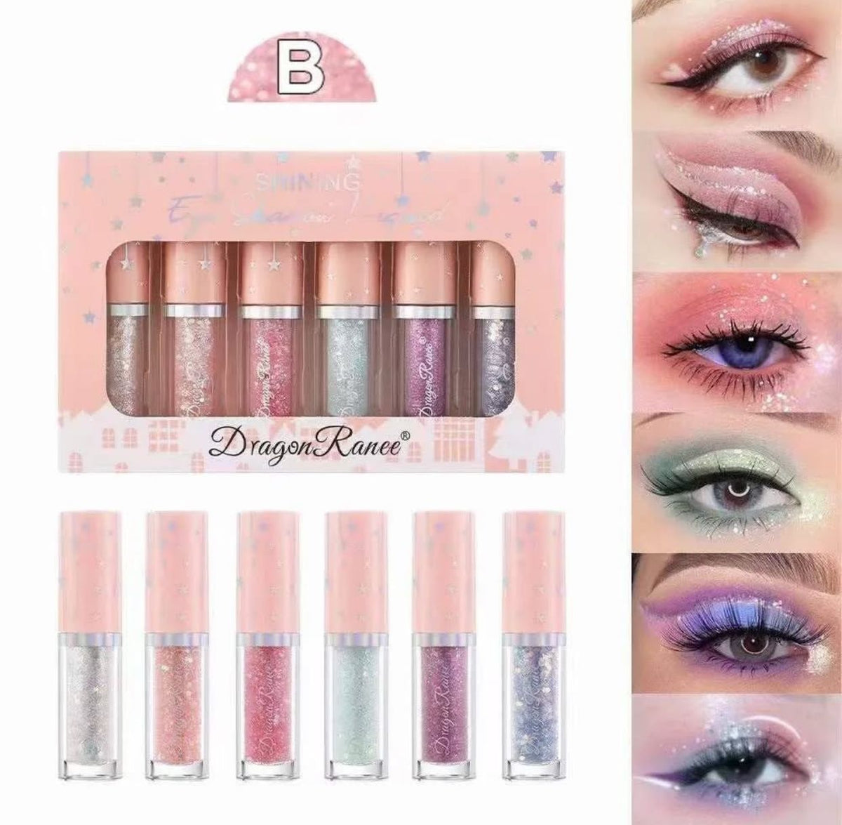 Dragon Ranee Liquid Eyeshadow + Eyeliner 6pc Pack - Buy Online in Pakistan at Cosmia.pk