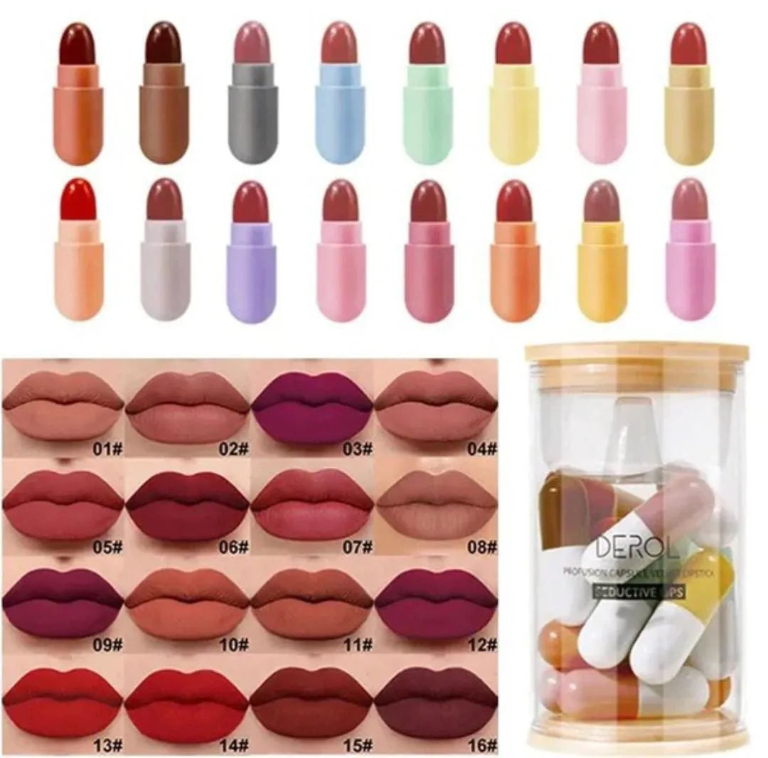 Beauty Gelanzi Mini Capsule Lipstick – 16 Pcs, 8 Colors - Buy Online in Pakistan at Cosmia.pk