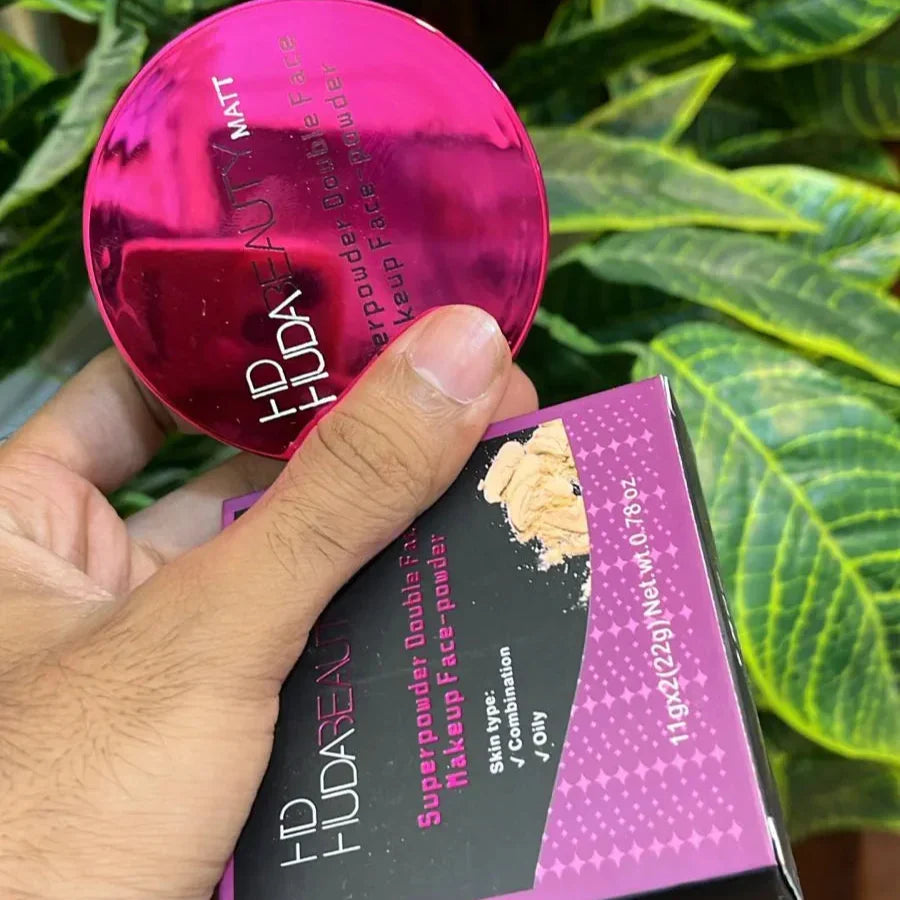 Huda Beauty Double Face Powder – Flawless Matte Perfection with Dual Power - Buy Online in Pakistan at Cosmia.pk