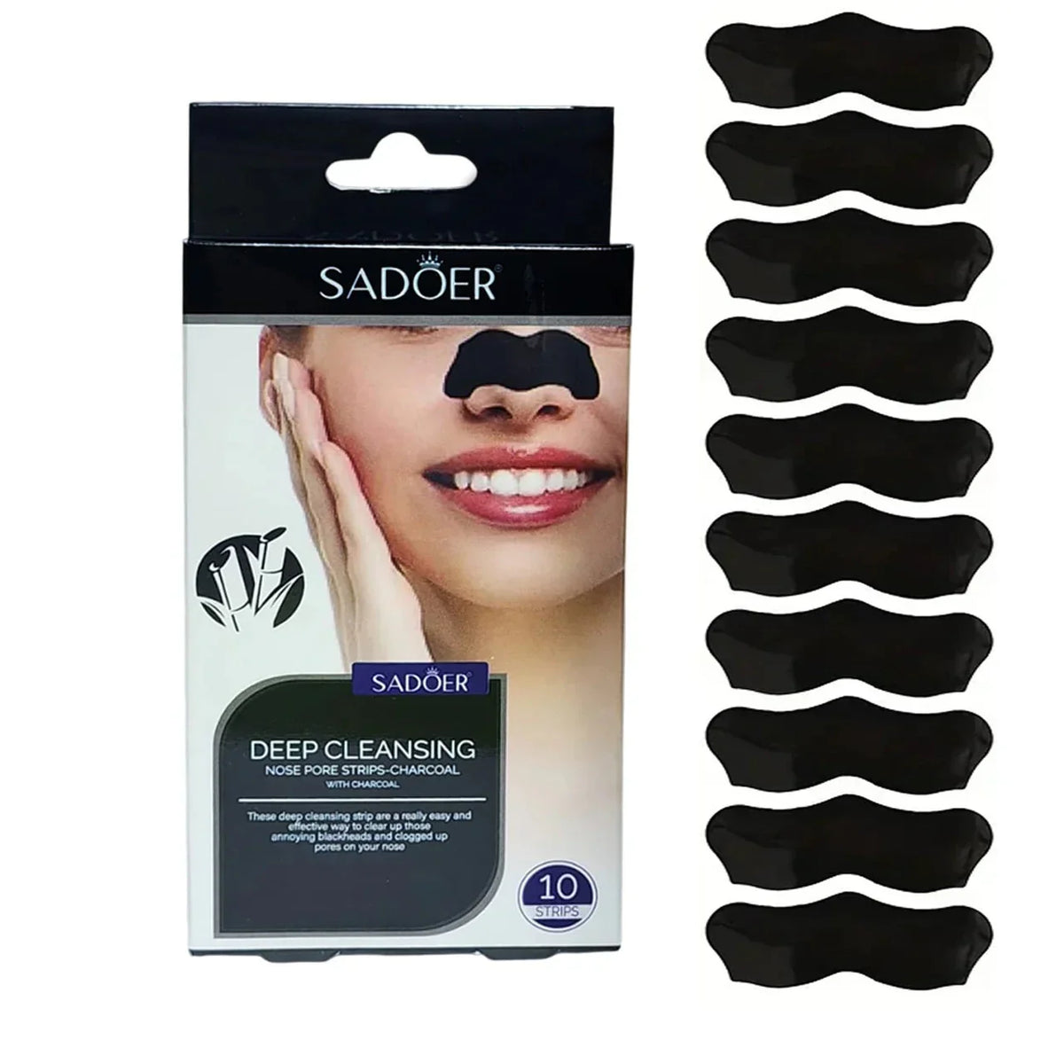 Sadoer Deep Cleansing Nose Pore Strips with Charcoal - Buy Online in Pakistan at Cosmia.pk