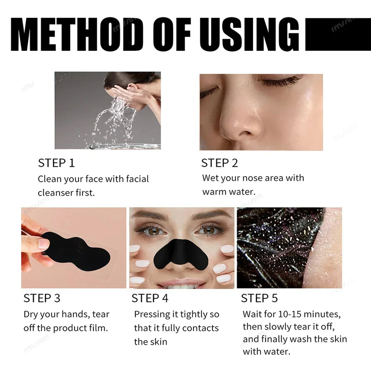 Sadoer Deep Cleansing Nose Pore Strips with Charcoal - Buy Online in Pakistan at Cosmia.pk