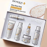 Bioaqua Rice Raw Pulp Rejuvenating & Moisturizing - Six Piece Suit Kit - Buy Online in Pakistan at Cosmia.pk