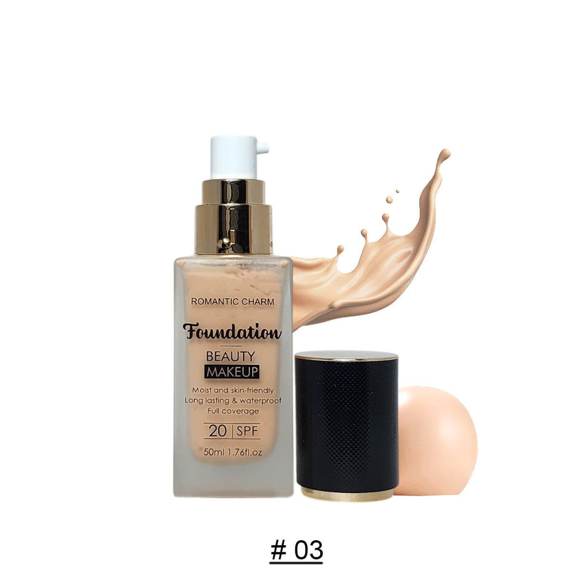 Romantic Charm Foundation Beauty Makeup SPF 20 50ml - Buy Online in Pakistan at Cosmia.pk