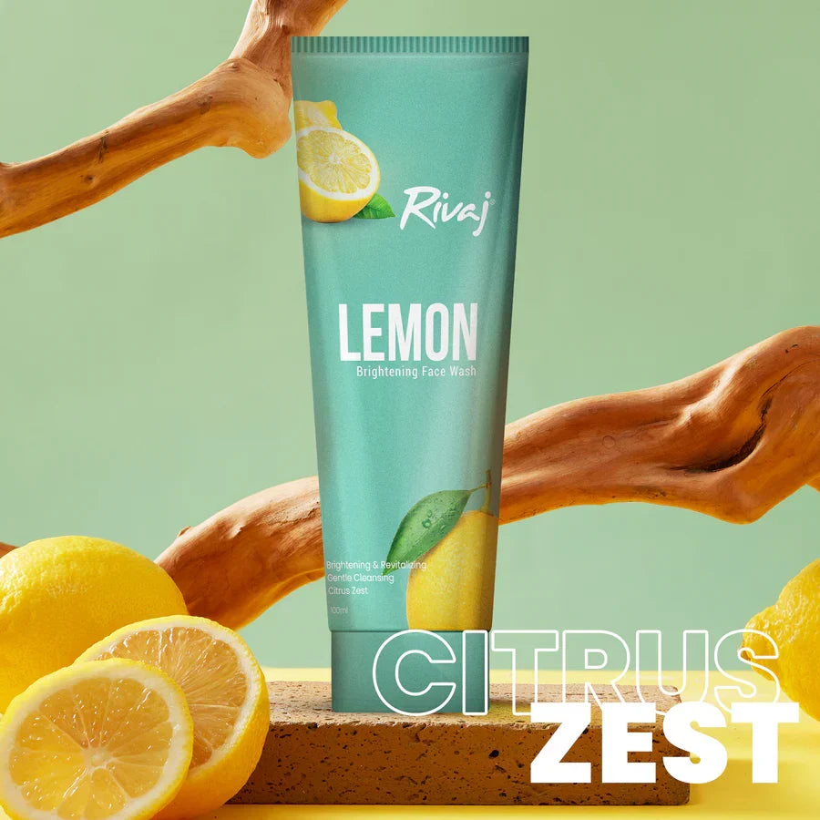 Rivaj Whitening Face Wash - Lemon Extract - Buy Online in Pakistan at Cosmia.pk