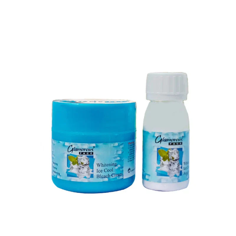 Glamorous Face Ice Cool Bleach Cream, For Soothing, Glowing & - Buy Online in Pakistan at Cosmia.pk
