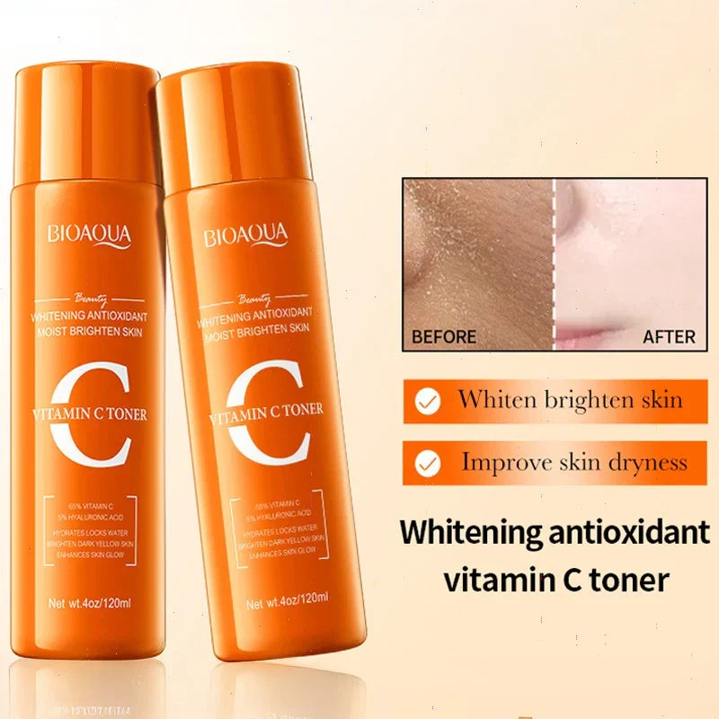 BIOAQUA Vitamin C Whitening Antioxidant Moist Brighten Face Toner – 120ml - Buy Online in Pakistan at Cosmia.pk
