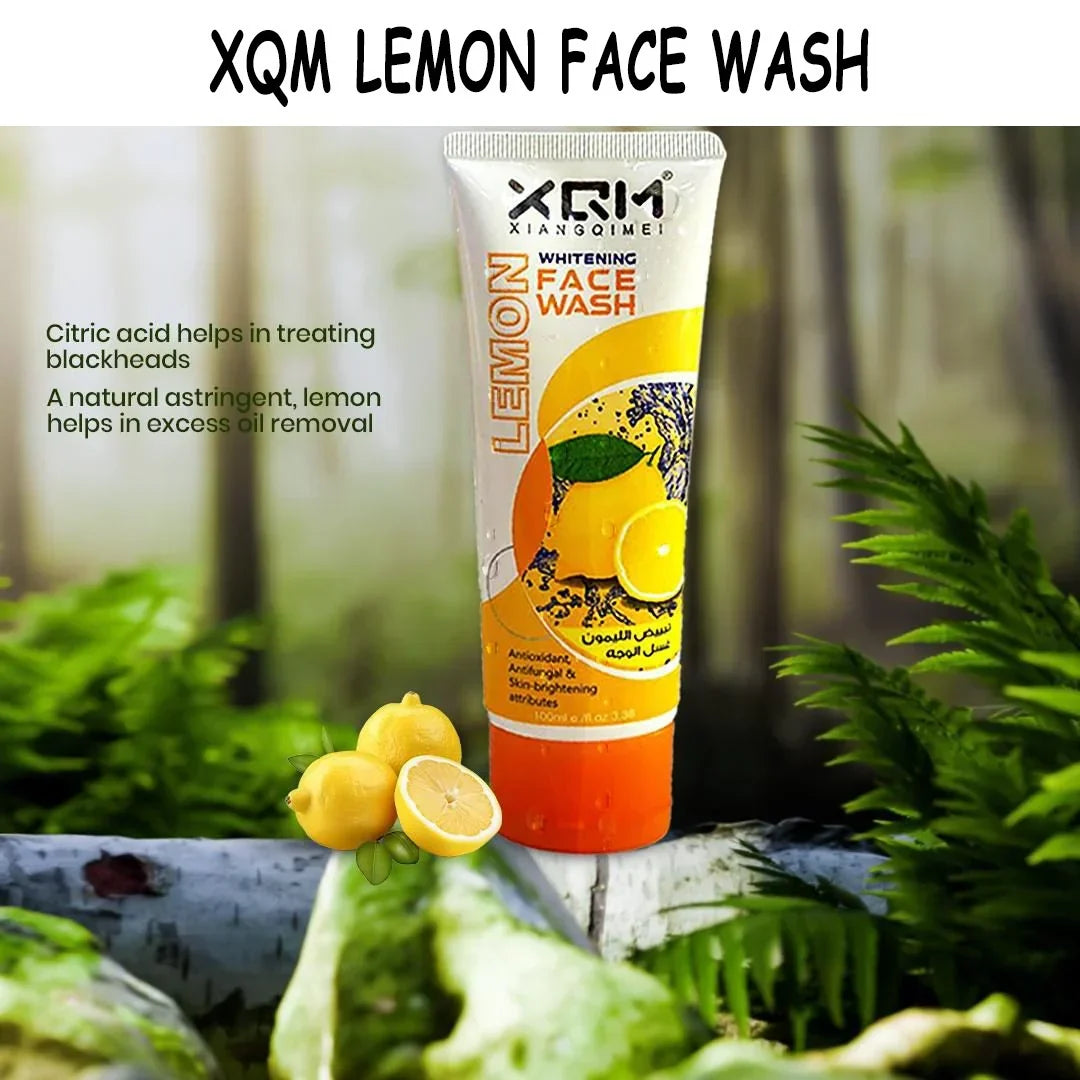 XQM Whitening Lemon Face Wash Antifungal & Skin Brightening - Buy Online in Pakistan at Cosmia.pk