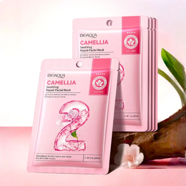 Bioaqua Camellia Soothing Repair Facial Mask - Buy Online in Pakistan at Cosmia.pk