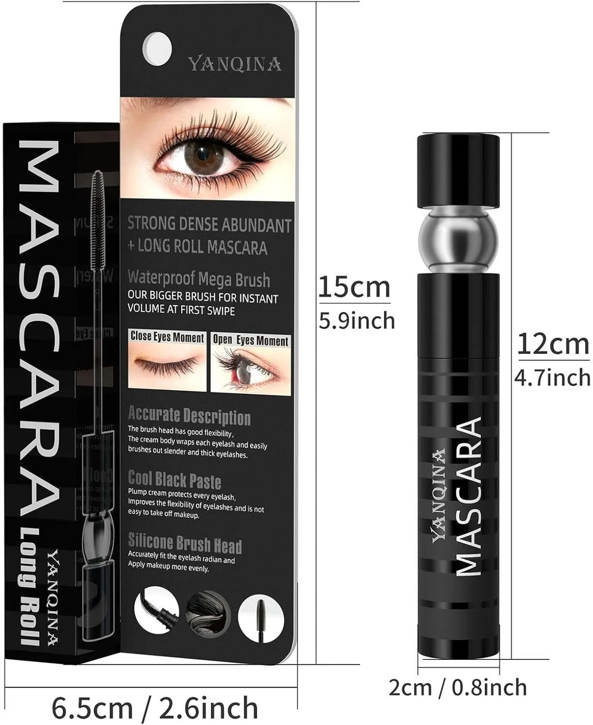 YANQINA original  Waterproof Curl Mascara - Buy Online in Pakistan at Cosmia.pk