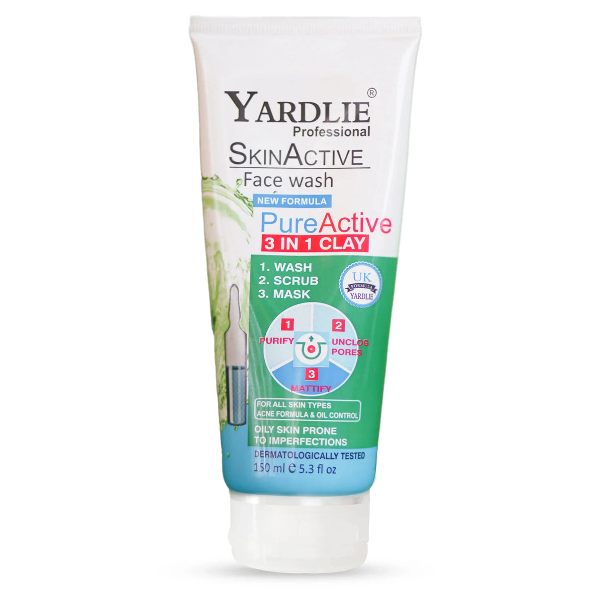 Yardlie Professional Skin Active Face Wash UK Based Formula - 120ml - Buy Online in Pakistan at Cosmia.pk