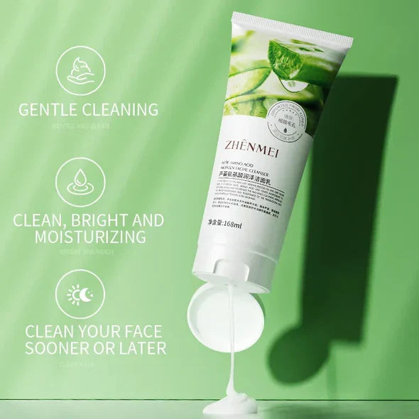 ZHENMEI Aloe Amino Acid Moisturizing Facial Cleanser 168ml - Buy Online in Pakistan at Cosmia.pk