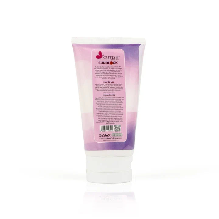 Cutish Zafran Sunblock 120ml - Buy Online in Pakistan at Cosmia.pk