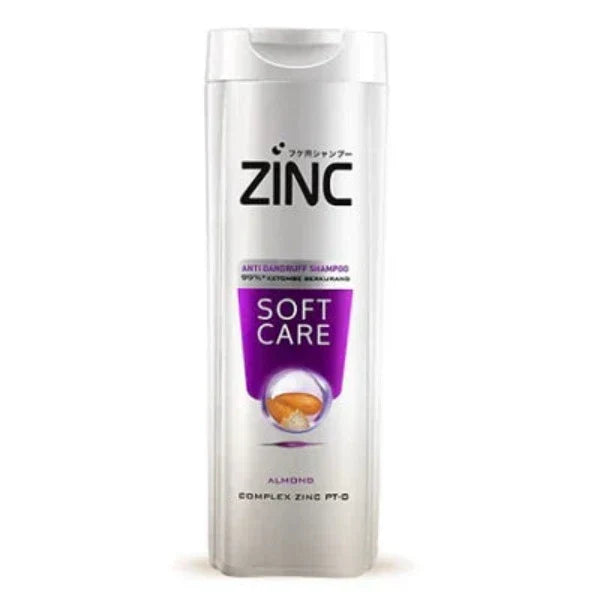 Zinc Soft Care Almond Anti-Dandruff Shampoo - 340ml - Buy Online in Pakistan at Cosmia.pk