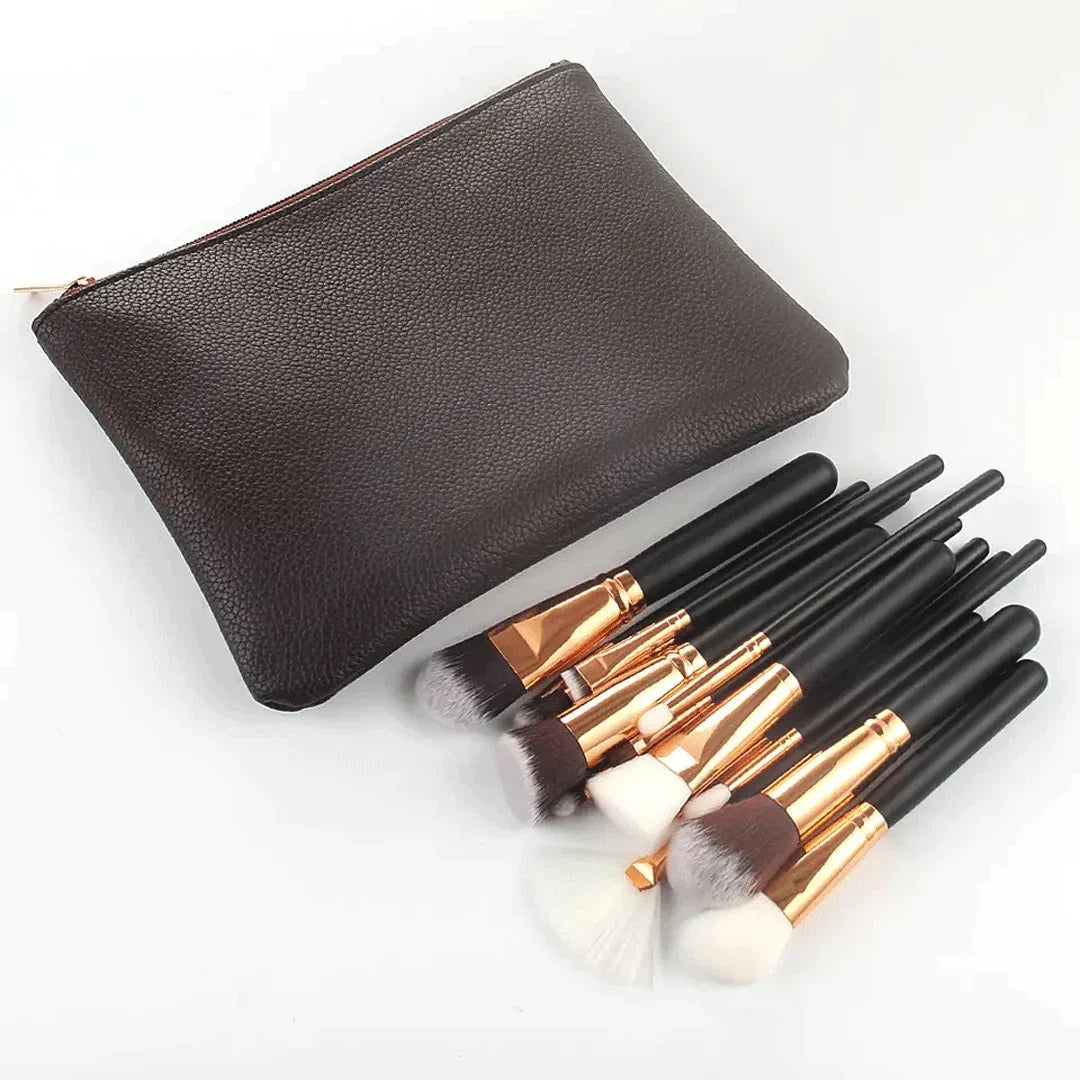 Zoeva Makeup Brushes With Pouch - 15Pcs - Buy Online in Pakistan at Cosmia.pk