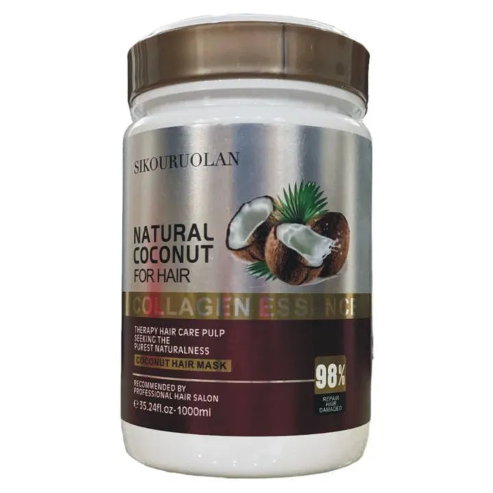 Sikouruolan Natural Coconut Hair Mask with Collagen Essence – 1000ml - Buy Online in Pakistan at Cosmia.pk