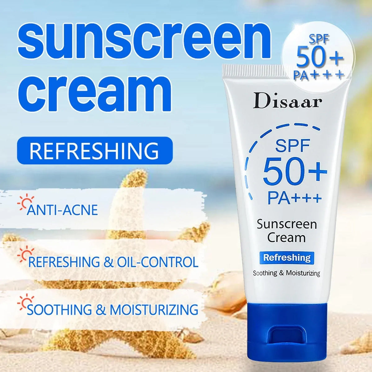 Disaar Salicylic Acid & Rose Extract Sunscreen Cream SPF 50 PA+++ - Buy Online in Pakistan at Cosmia.pk