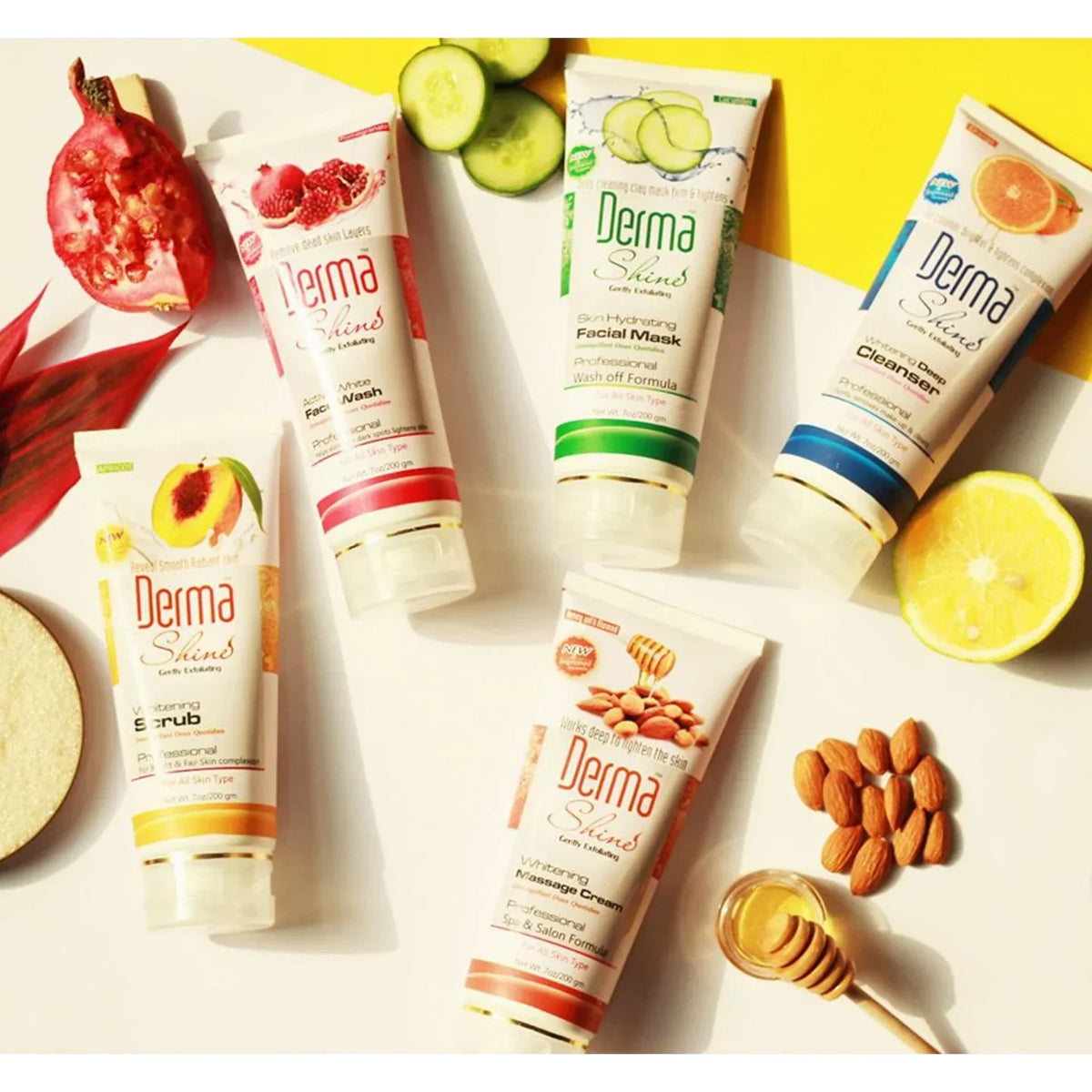 Derma Shine 6-in-1 Facial Fruit Kit - 200g - Buy Online in Pakistan at Cosmia.pk
