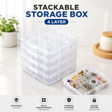 Stackable Storage Box Organizer - 4 Layers - Buy Online in Pakistan at Cosmia.pk