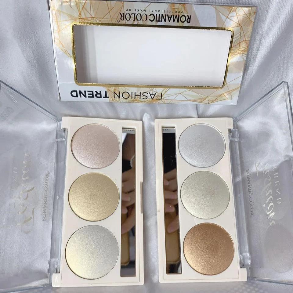 3 in 1 Fashion Trend-Blusher and Highlighter Makeup Kit - Buy Online in Pakistan at Cosmia.pk