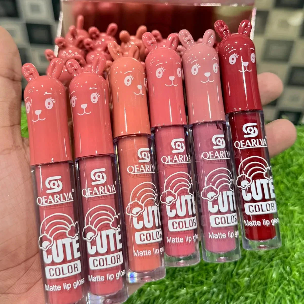 Qearlya Cute Matte Lip Gloss - Pack Of 6 - Buy Online in Pakistan at Cosmia.pk