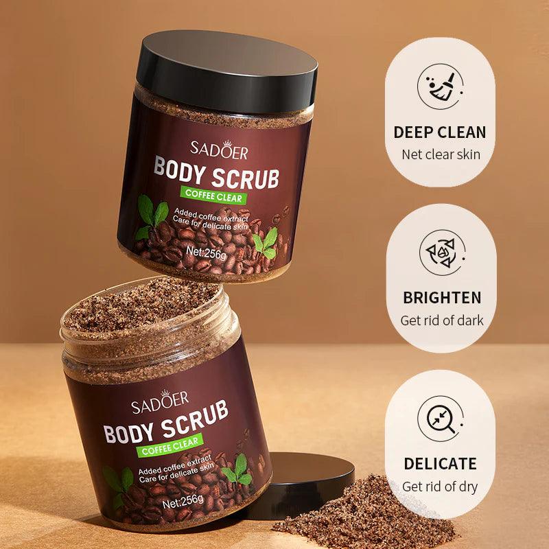 Sadoer Coffee Clear Moisturizing and Softening Body Scrub 256g - Buy Online in Pakistan at Cosmia.pk