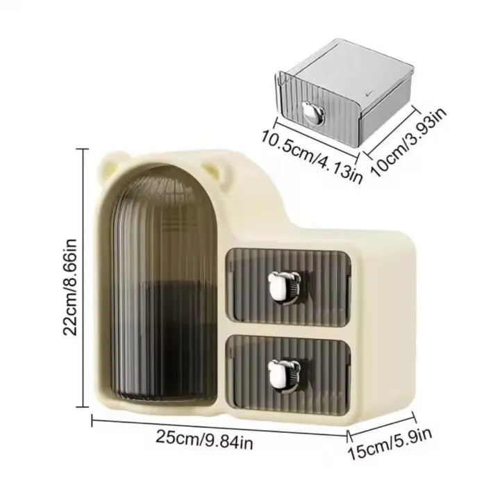 Premium Quality Rotating Desktop Cosmetics Storage Box - Buy Online in Pakistan at Cosmia.pk