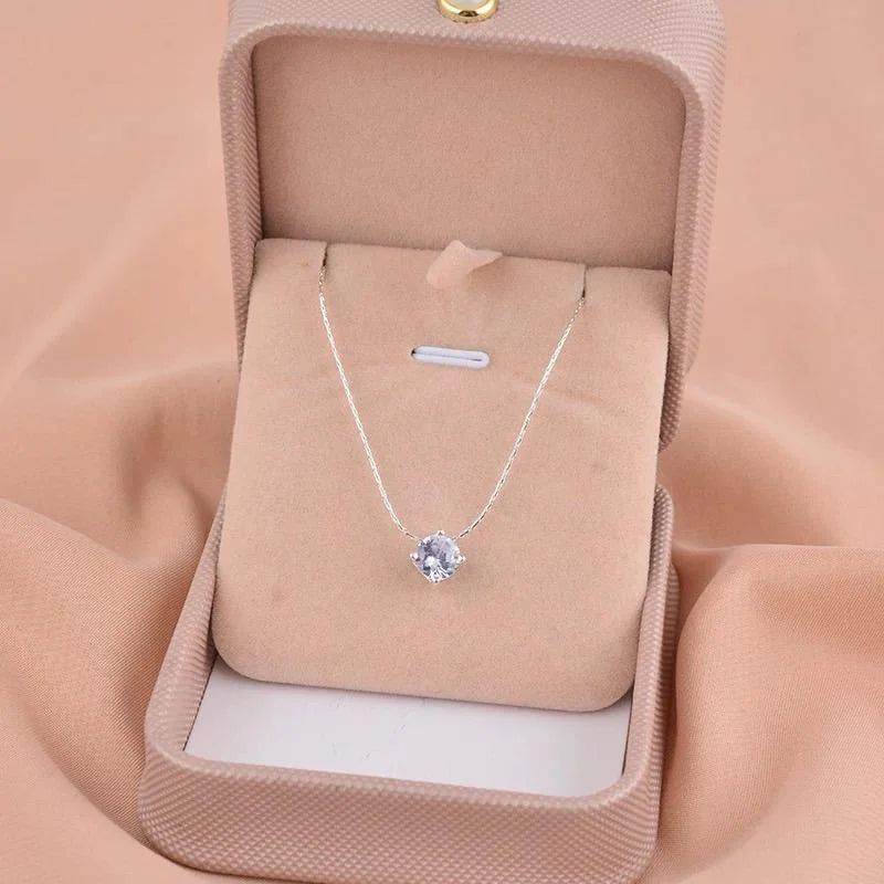 Stainless Steel Chain with Silver Stone Accent - Buy Online in Pakistan at Cosmia.pk