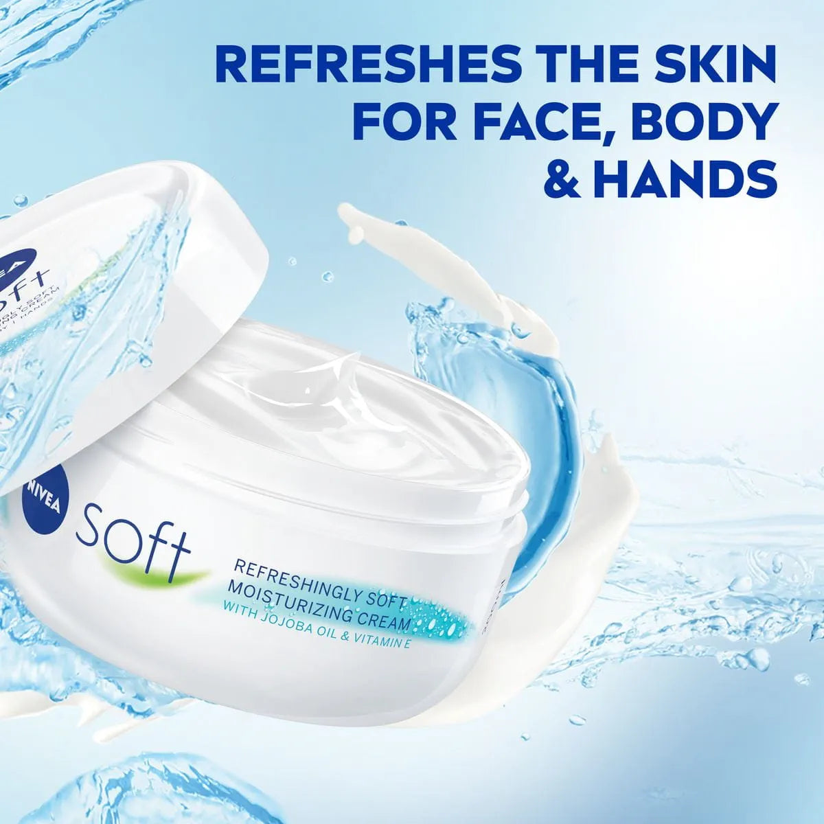 Nivea Soft Refreshingly Soft Moisturizing Cream, Jojoba Oil + - Buy Online in Pakistan at Cosmia.pk