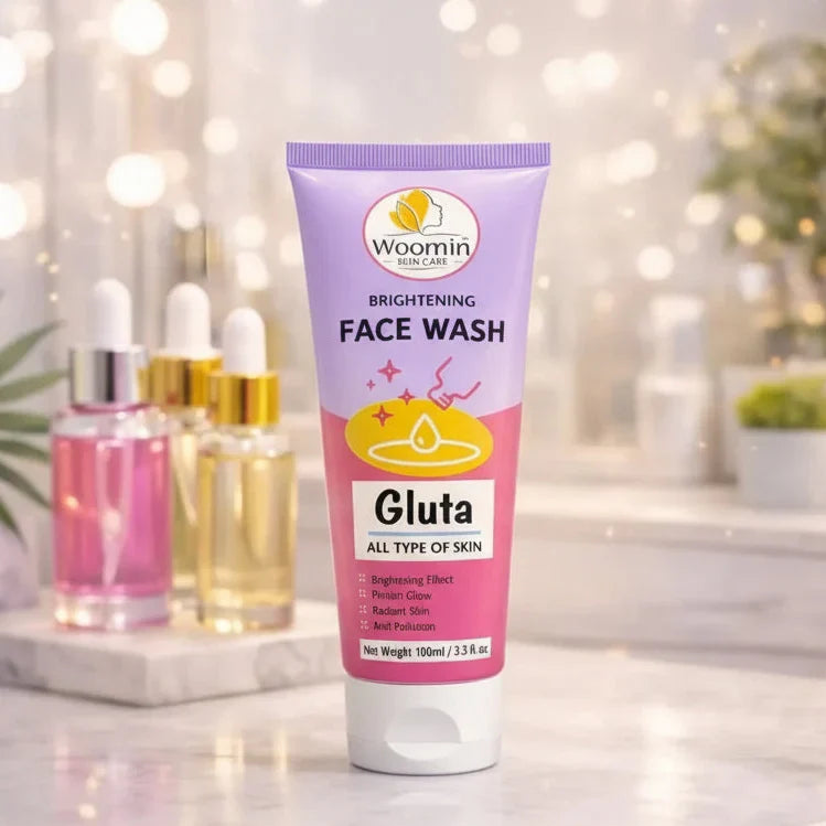 Woomin Skin Care Gluta Brightening Face Wash-100ml - Buy Online in Pakistan at Cosmia.pk