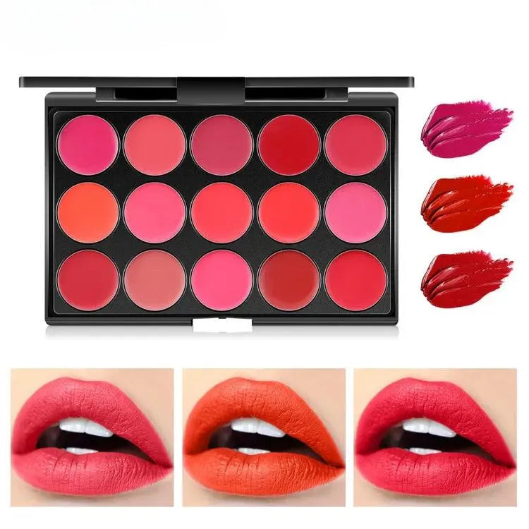Miss Rose Matte Nourishing Lip Cream Palette - 15 Colors - Buy Online in Pakistan at Cosmia.pk