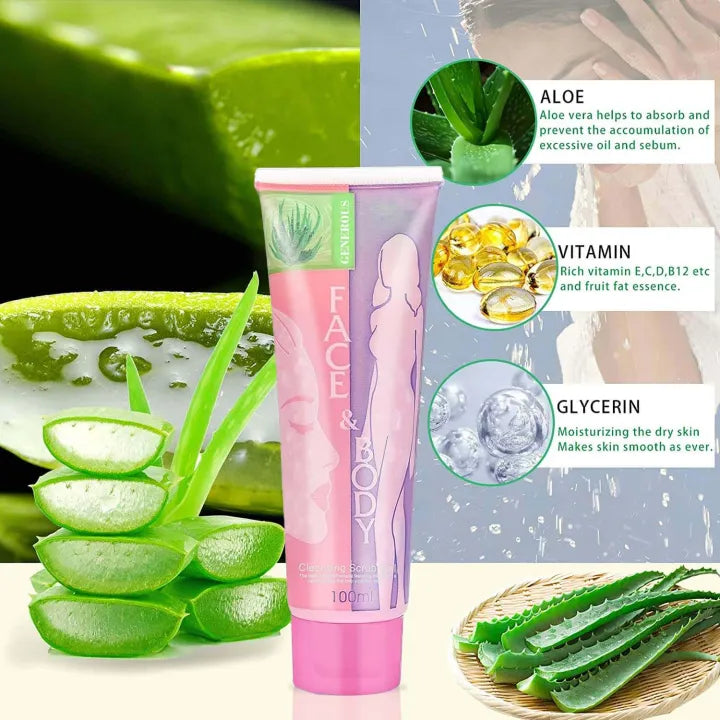 Face and Body Brightening & Exfoliating Cleansing Scrub Gel - Buy Online in Pakistan at Cosmia.pk