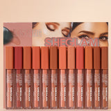 Sheglan Matte Long Lasting Cover Lip Glosses - 12 Pcs Set - Buy Online in Pakistan at Cosmia.pk