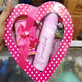 Heart Shape Gift Pack 2 Pcs Perfume 35ml + 200ml Body Spray Set - Buy Online in Pakistan at Cosmia.pk