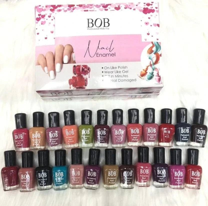 BOB Nail Polish Permanent – Pack of 24 - Buy Online in Pakistan at Cosmia.pk
