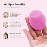 Portable Facial Cleaning Mat Pad Scrubber Silicone Face Cleansing - Buy Online in Pakistan at Cosmia.pk
