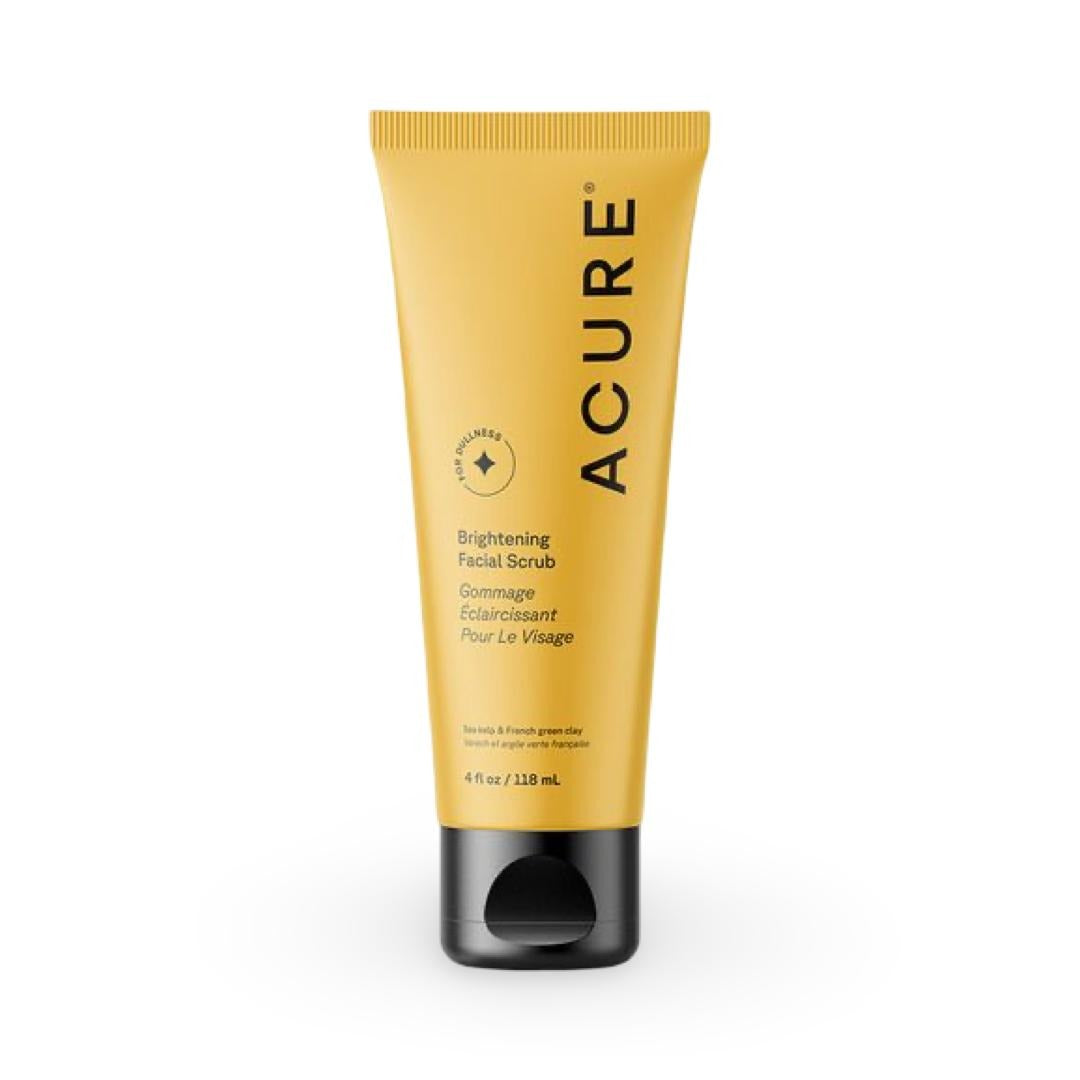 Acure Brightening Facial Scrub 118ml vegan cruelty free face scrub