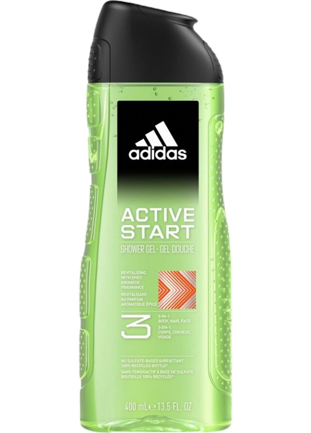 Adidas Active Start 3-in-1 Shower Gel 400ml — buy original online in Pakistan at Cosmia.pk