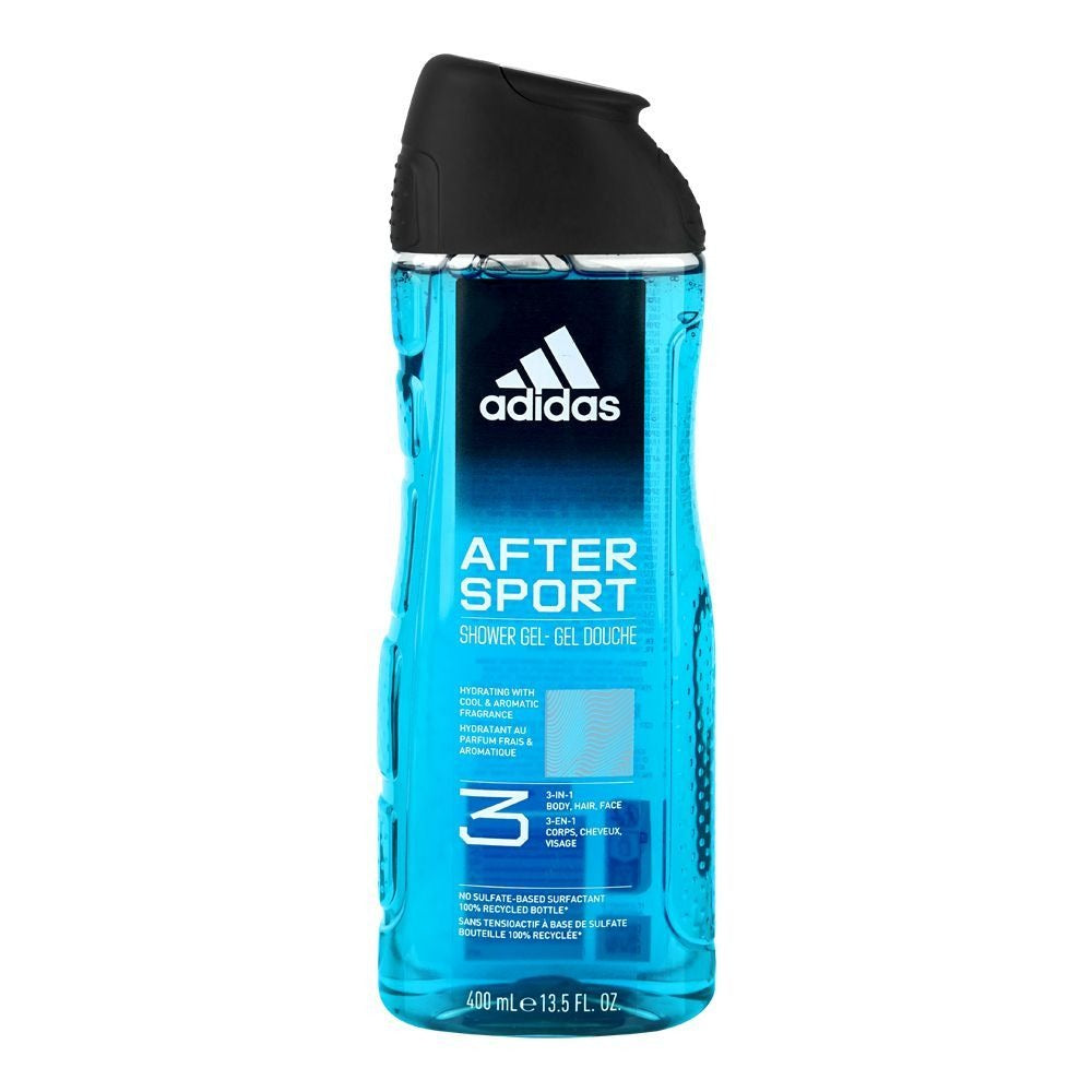 Adidas After Sport 3-in-1 Shower Gel 400ml — buy original online in Pakistan at Cosmia.pk